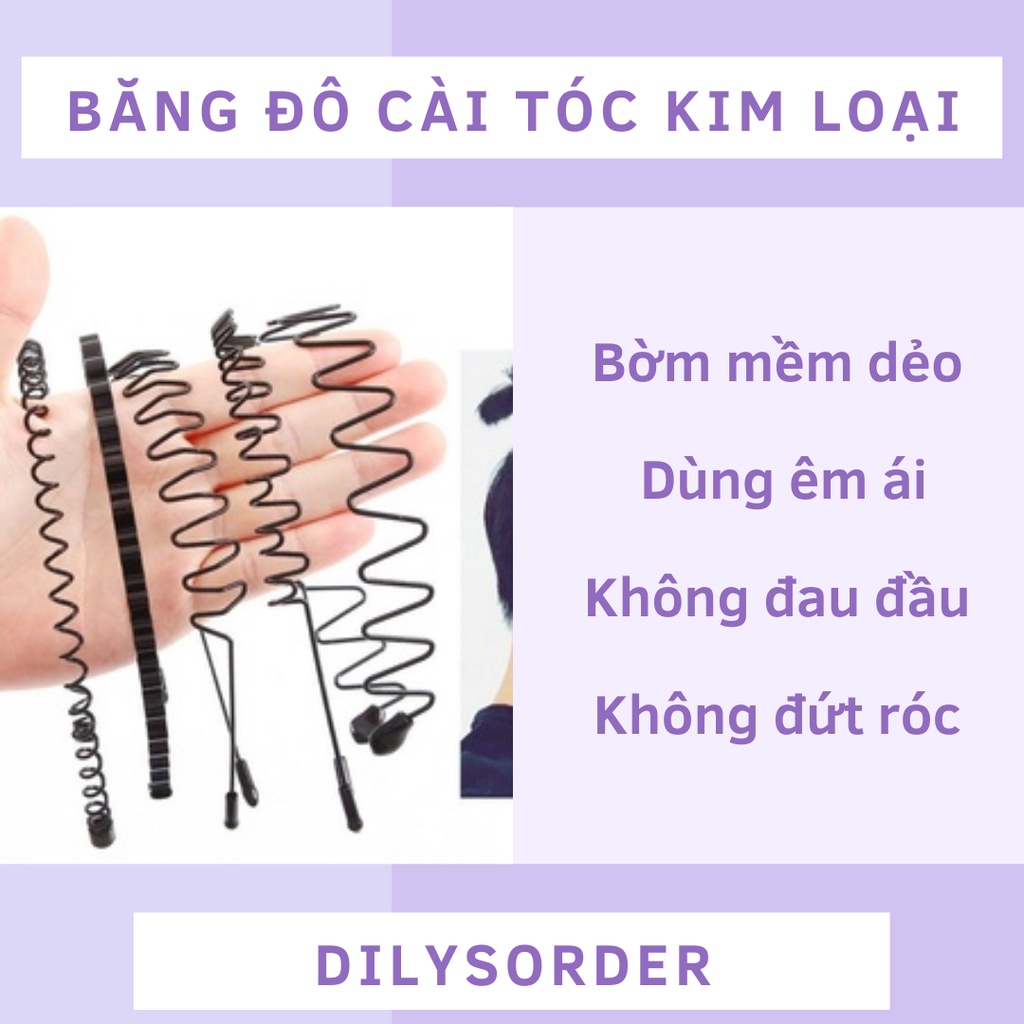 Băng Đô Cài Tóc Kim Loại Lượn Sóng Băng Đô Lượn Sóng Cài Tóc Lượn Sóng Băng Đô Kim Loại Lớp phủ kim loại