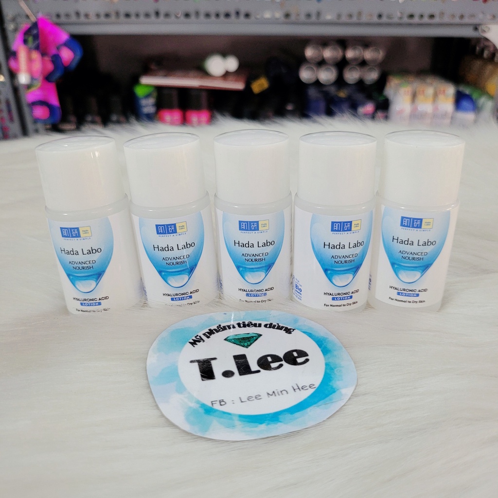 Set 5 chai mini dung dịch dưỡng ẩm Hada labo Advanced Nourish  Màu Trắng