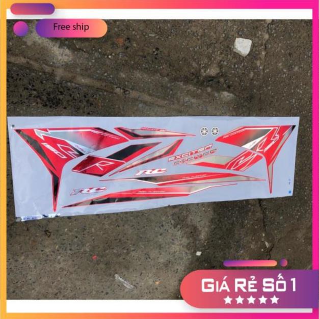 FREE SHIP + QUÀ TẶNG Tem rời xe Exciter 150 Rc Chất liệu Crom