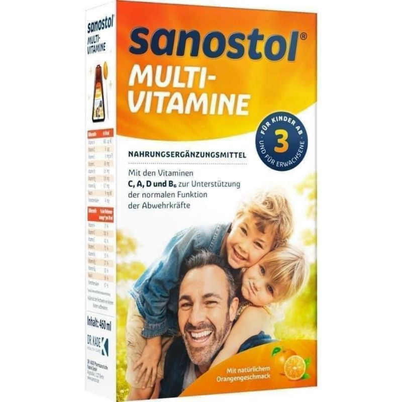 Vitamin tổng hợp tăng đề kháng, kích thích ăn ngon Sanostol Multivitamine Nội địa Đức