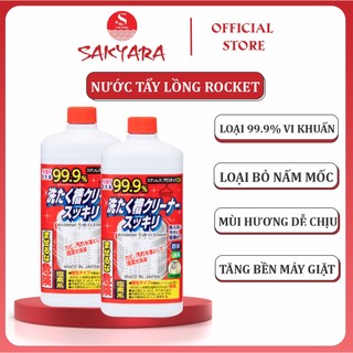 Nước tẩy lồng máy giặt Rocket 99.9% Nhật Bản mùi hương dễ chịu giúp loại toàn bộ nấm mốc vi khuẩn trong máy giặt