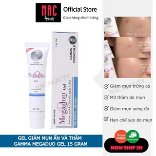Gel Giảm Mụn Ẩn Và Thâm Gamma Megaduo Gel 15 gram