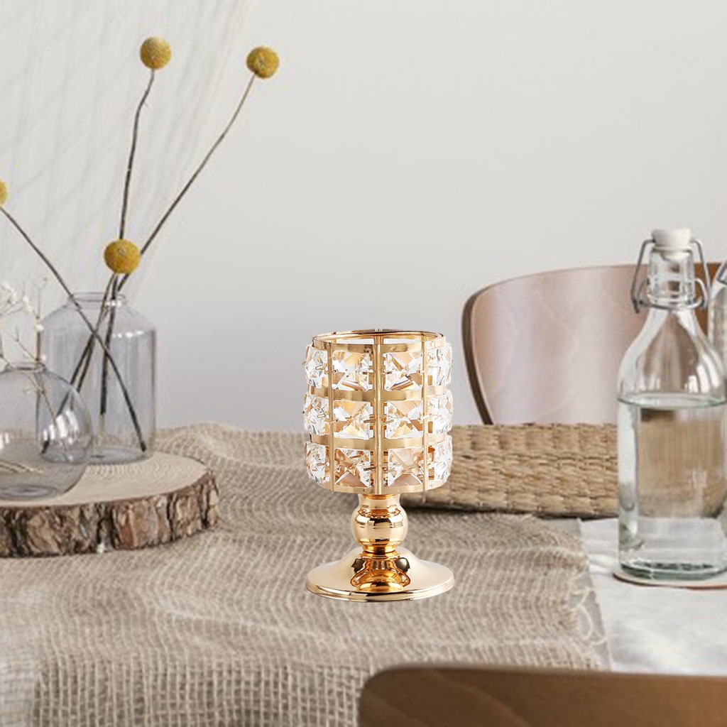 Giá đỡ Pha lê thêu nến Tiệc để bàn Đồ trang trí trung tâm Nến Stick Home Candelabrum Trang trí