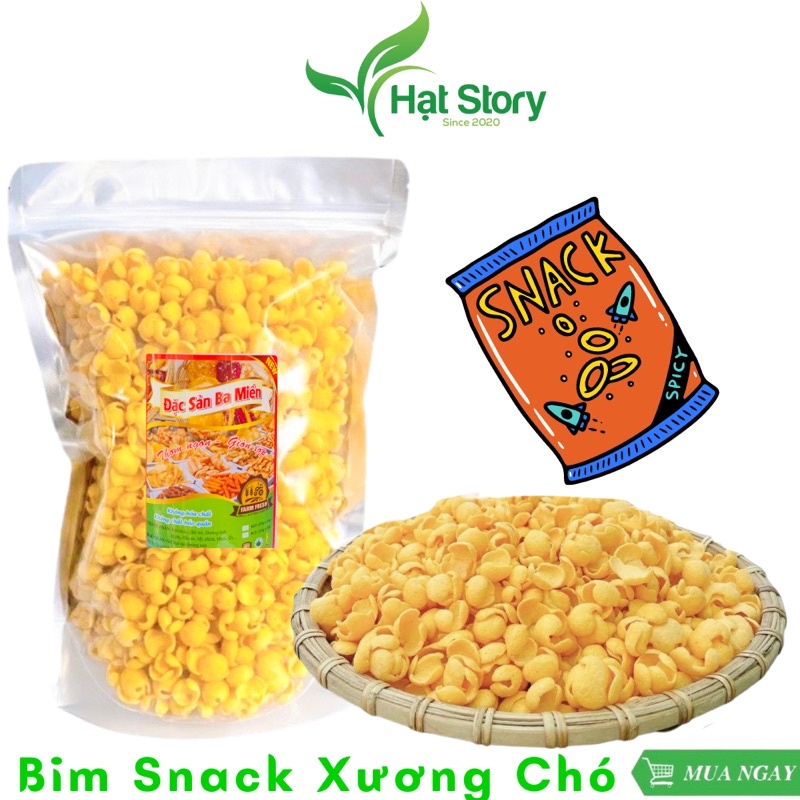 500Gr Bim Bim Snack Xương Chó Thơm Giòn Ngon Đậm Đà Tuổi Thơ