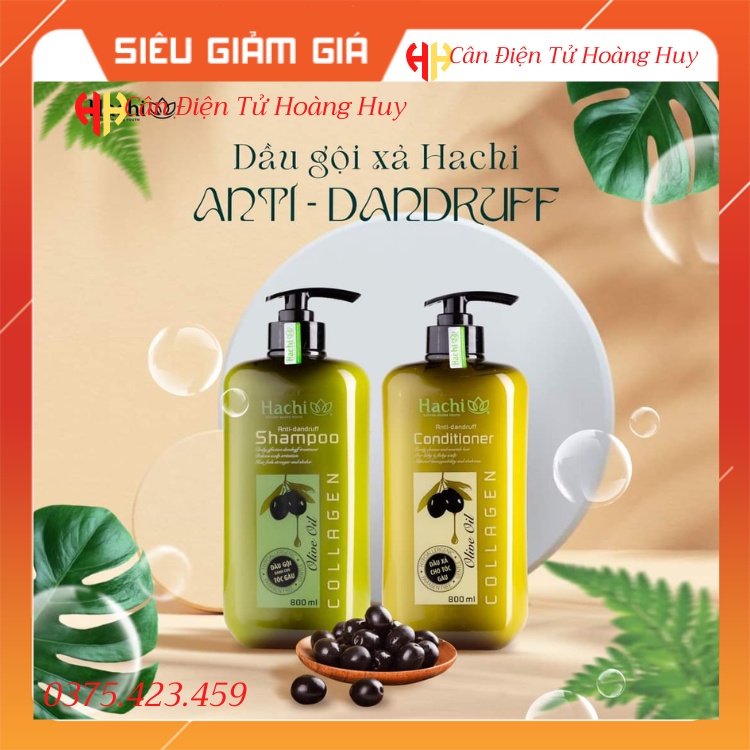 Dầu gội Olive Hachi 800ml được chiết xuất từ quả Oliu giúp mái tóc ngăn ngừa gàu và giảm kích ứng da đầu