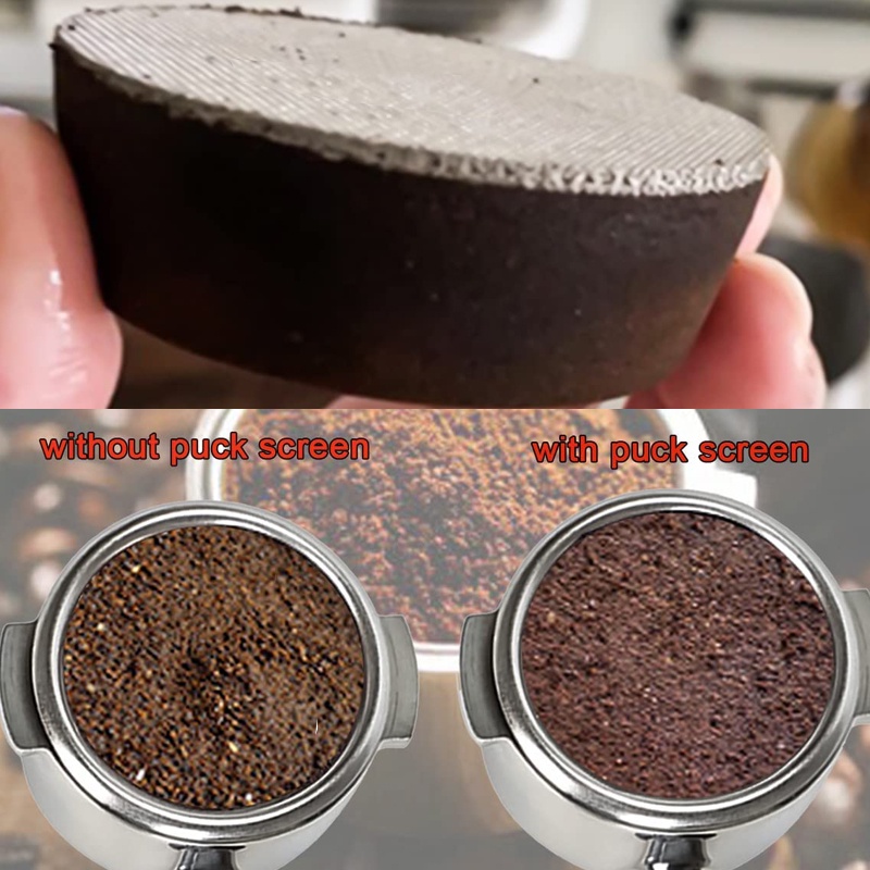 Lưới Lọc Cà Phê Espresso Bằng Thép Không Gỉ Dày 1.7mm Cho Máy Pha Cà Phê Barista 51 / 54 / 58mm
