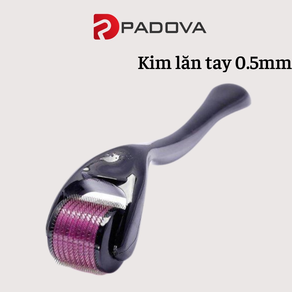 Dụng Cụ Lăn Kim Tay Tím 0.5mm Tế Bào Gốc Chống Sẹo Rỗ, Thâm Tại Nhà PADOVA 3050