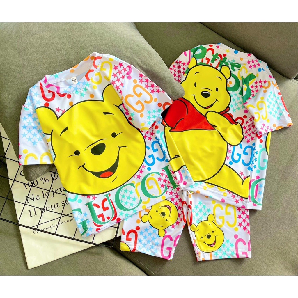 [8-40Kg] Bộ đồ bé gái quần Lửng in hình 3D HOT TREND chất vải mềm mịn thoáng mát được các bé yêu thích BGL27