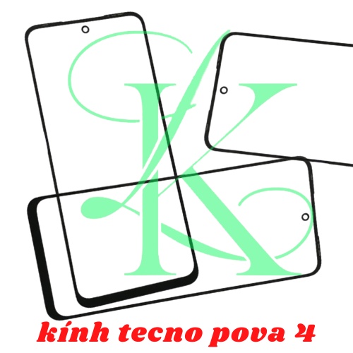 Mặt kính Tecno Pova 4 kính ép có oca