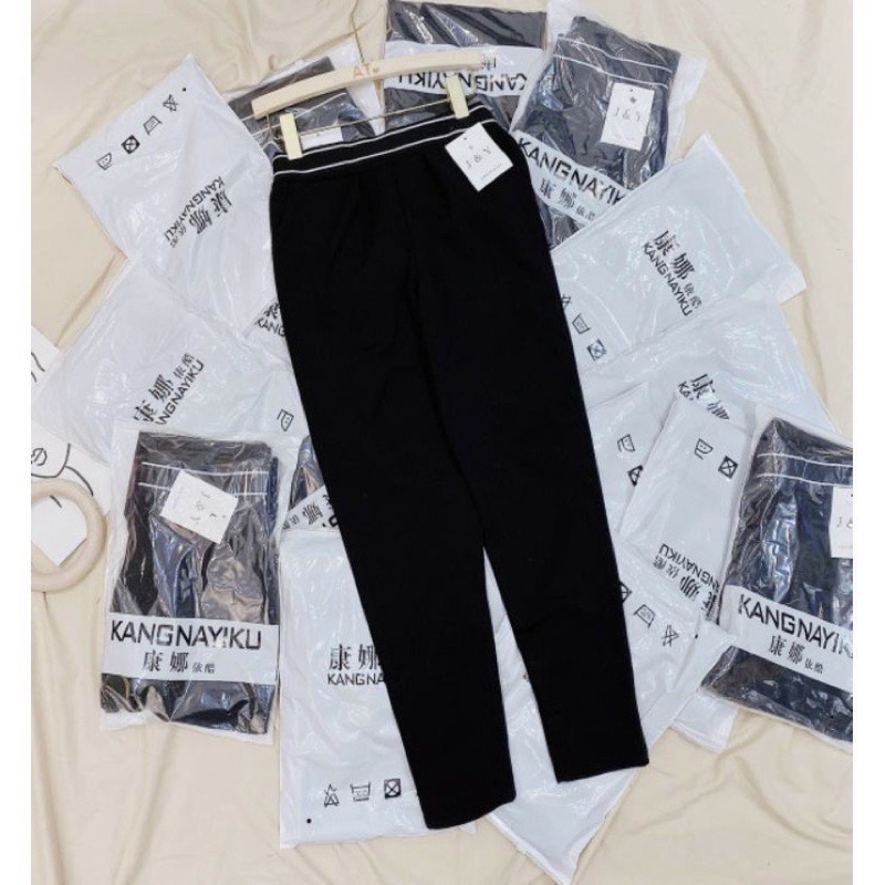 Quần baggy lưng thun cạp to co giãn,quần vải chất umi hàn bigsize