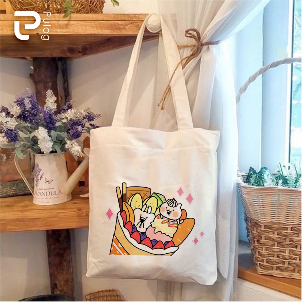 In ấn túi tote vải canvas theo yêu cầu kích thước 38x33cm