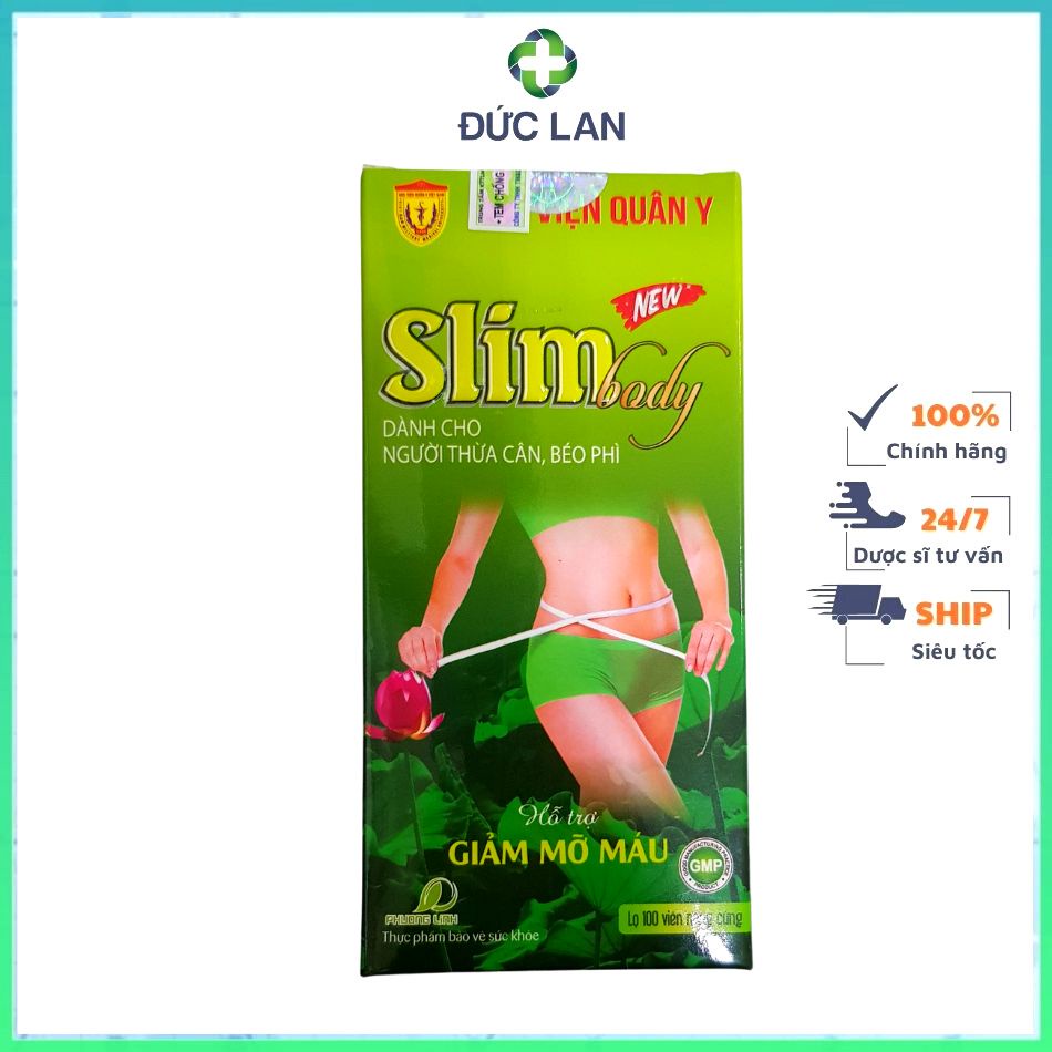 SLIM BODY LỌ 100 VIÊN – HỖ TRỢ GIẢM MỠ MÁU VÀ GIẢM CÂN