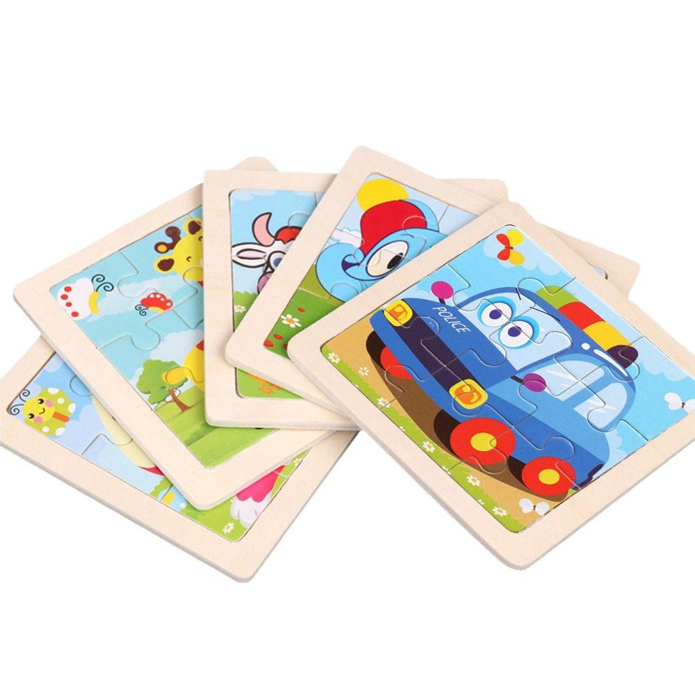 Bộ 2 Miếng Gỗ Xếp Hình Giáo Dục Cho Bé