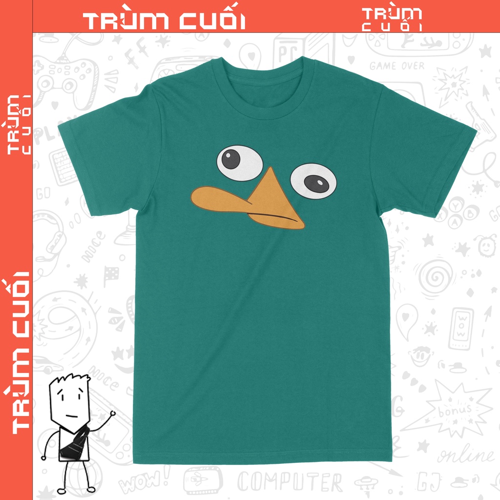 Áo thun Thú mỏ vịt Perry Unisex Trùm Cuối Cine, Cotton 100% Jadedome nam nữ 0071