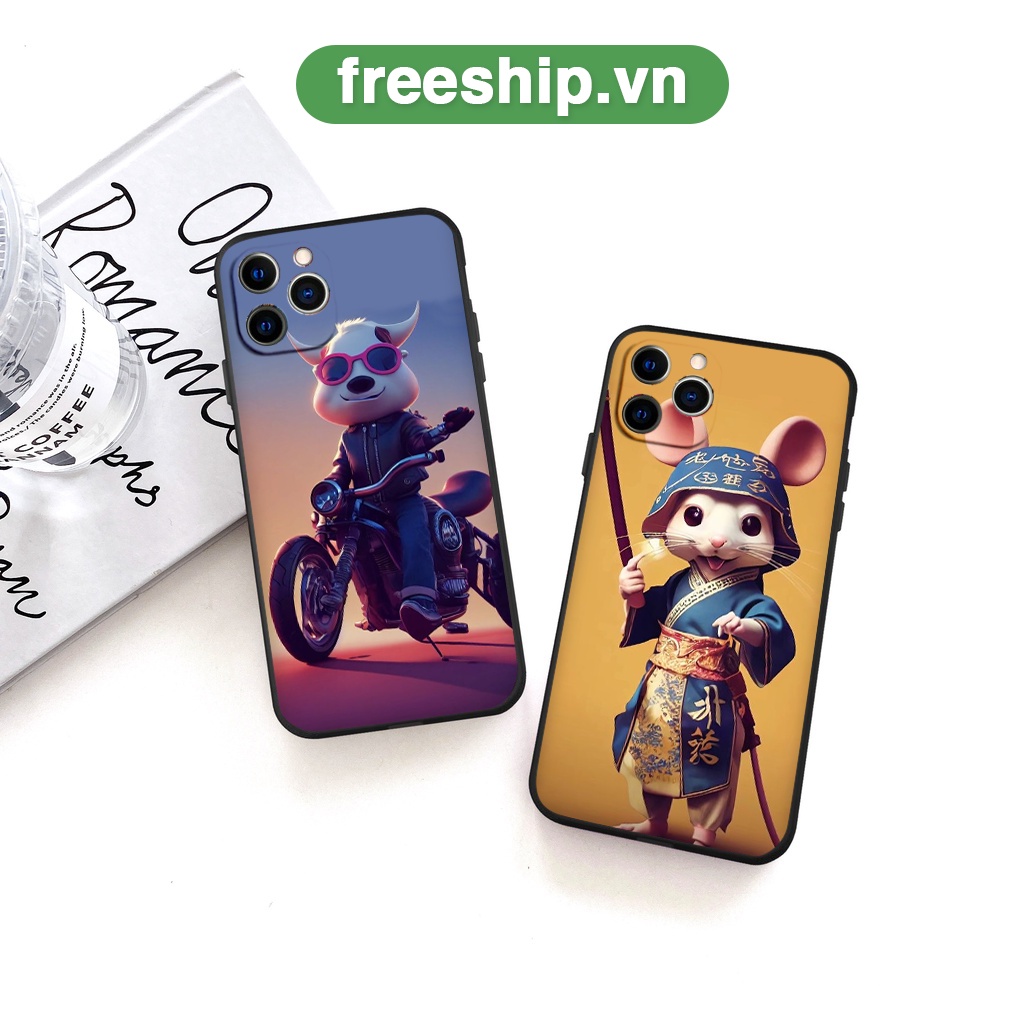 Ốp lưng iphone hình 12 con giáp cực chất dẻo vuông cạnh tuổi Tý Sửu Dần Mão Thìn Tỵ Ngọ Mùi Thân Dậu Tuất Hợi đủ mã 6-14