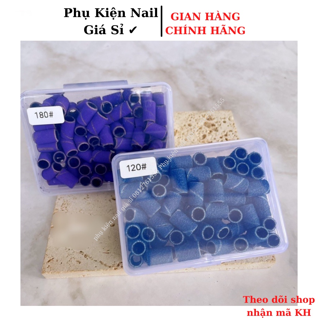 Đầu mài nhám mịn móng tím xanh 120# 180#