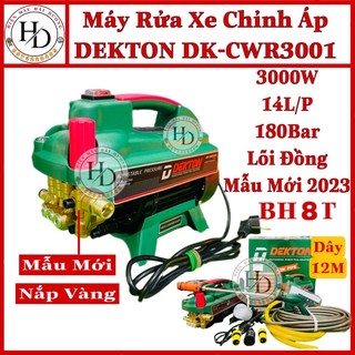 Máy rửa xe 3000w có chỉnh áp dekton dk-3001.máy công suất lớn.lõi đồng 100%.bh 8t