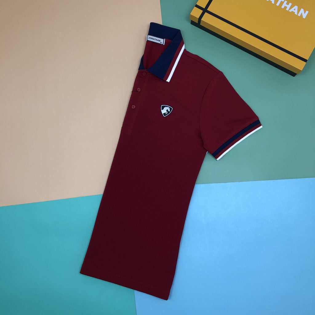 Áo thun Polo nam có cổ JONATHAN AP013 vải cá sấu cotton cao cấp, ngắn tay, chuẩn form, nam tính, thanh lịch, sang trọng