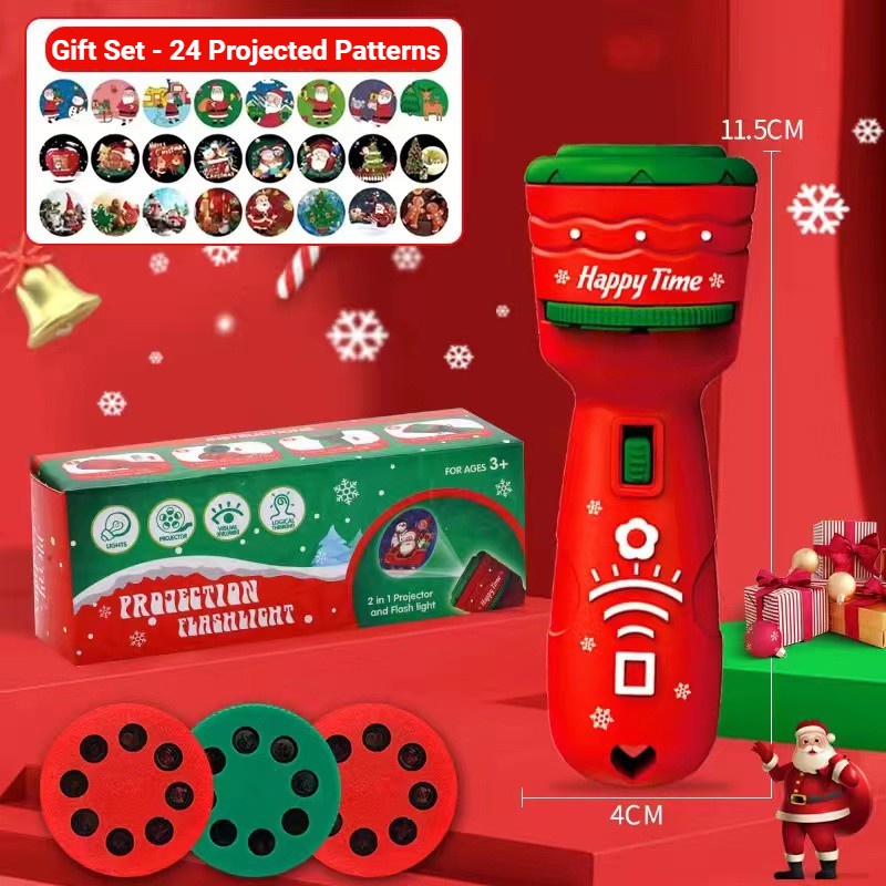 Máy Ảnh Đồ Chơi Có Đèn Chiếu Hình Ông Già Noel Cho Bé