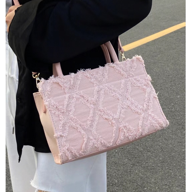 Túi Xách Nữ Thời Trang Bằng Sợi Dệt Phong Cách Trẻ Trung