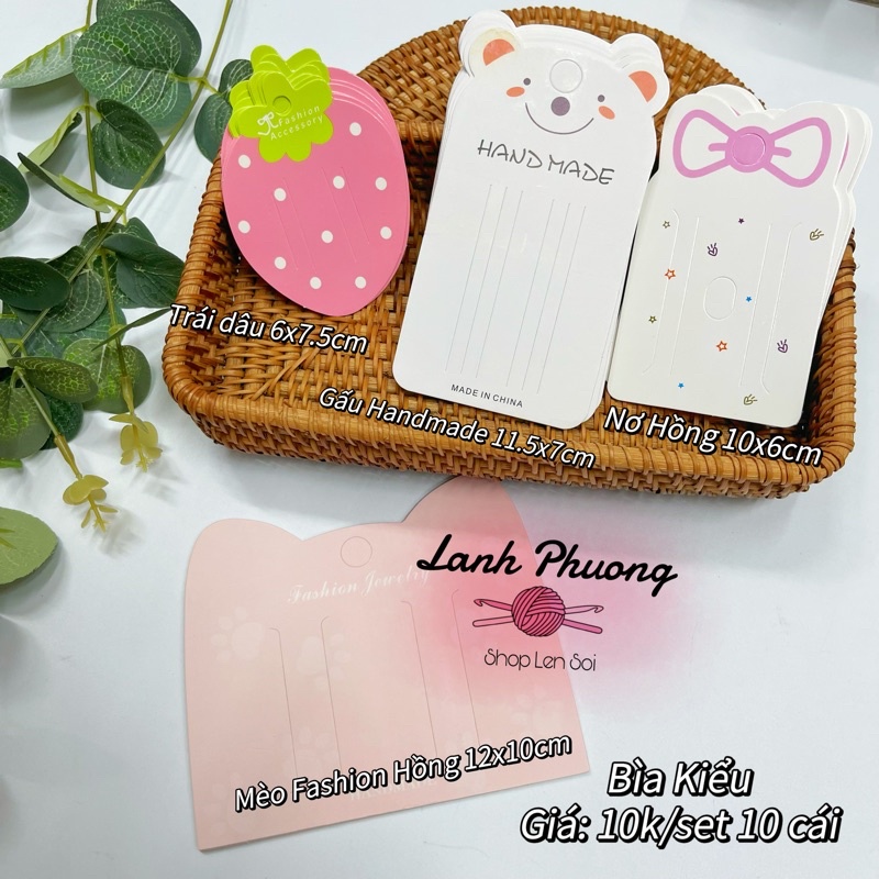 (Set 10 Cái) Bìa Kẹp Kiểu Xinh Xắn (Set 10 Cái)