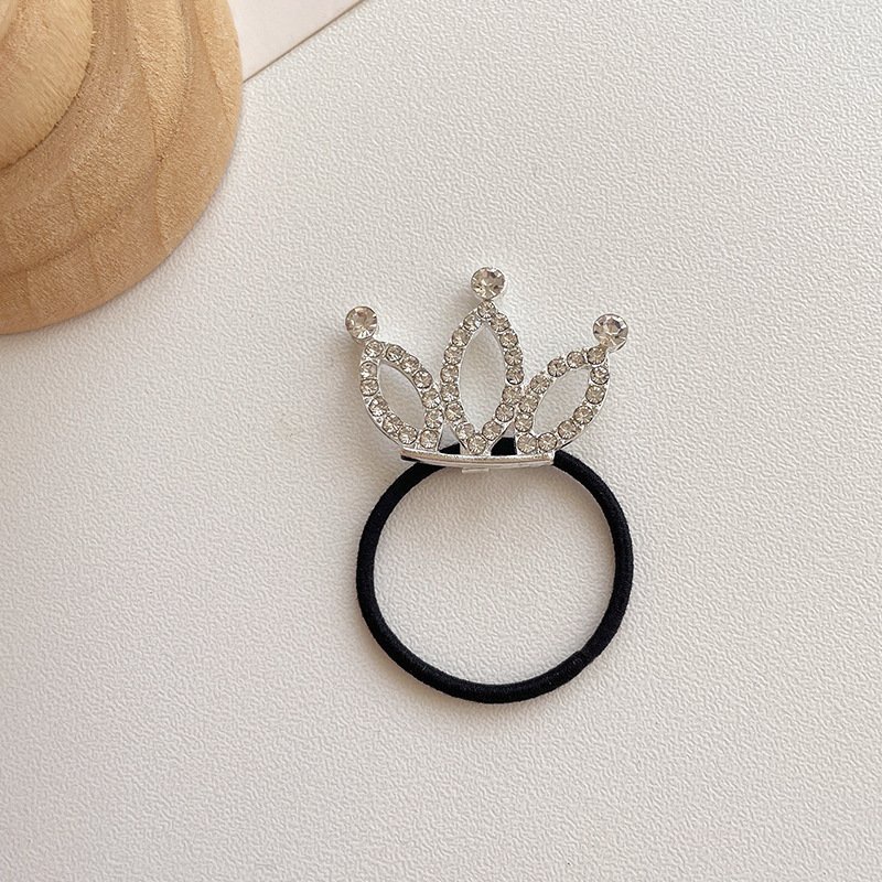 Dây buộc tóc vương miện nhỏ nhắn xinh xắn siêu dễ thương phụ kiện tóc cho bé gái