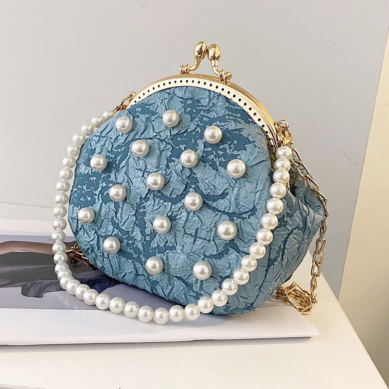 Túi Đeo Chéo Chuỗi Hạt Ngọc Trai Thời Trang Dự Tiệc Cho Nữ