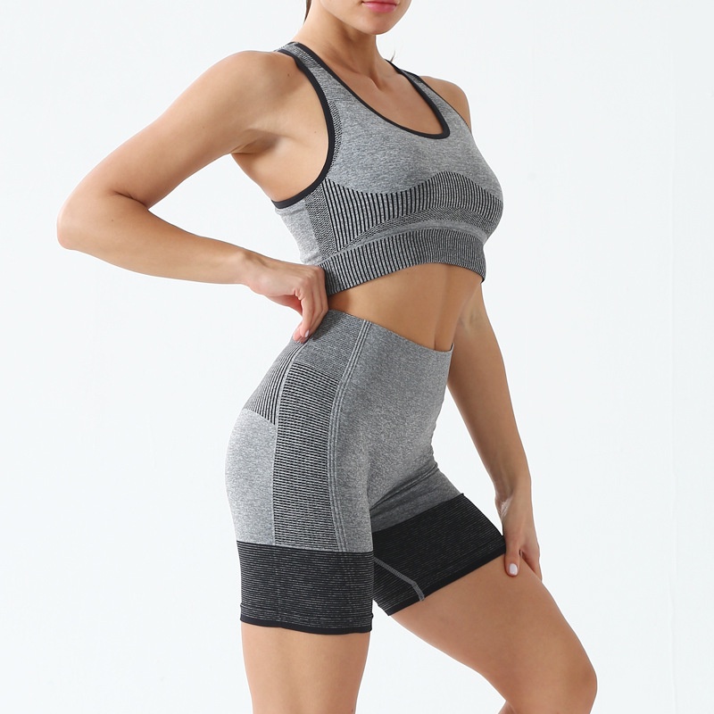 đồ tập yoga Set bộ tập thể thao,Bộ đồ tập,1 bộ/2c(Bra +quần đùi),bộ tập gym nữ