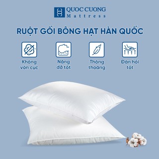 Ruột gối nằm bông hạt Hàn Quốc 50x70 không vón cục Quốc Cường