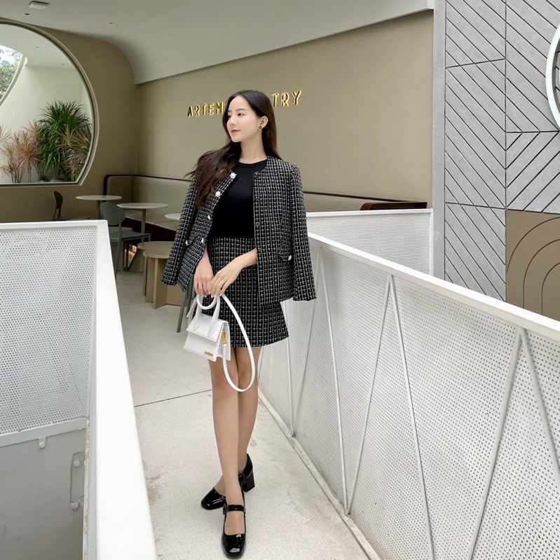 Zaina Tweed Skirt / Chân váy tweed