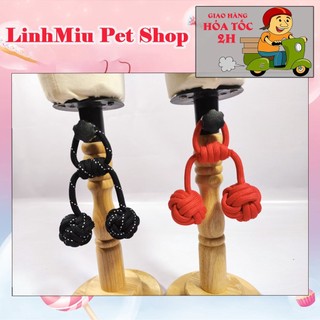 Đồ chơi bóng thừng vải đôi cho chó và mèo