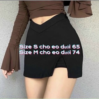 Chân Váy Cotton Xẻ Tà Cá Tính ( Hình tự chụp)