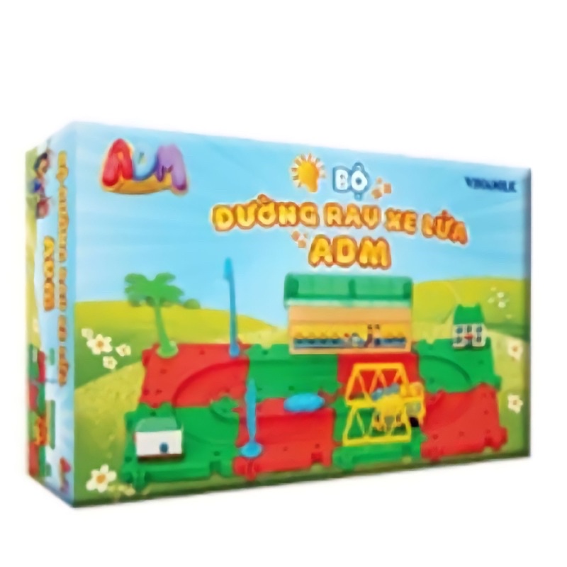 Bộ đường ray xe lửa chạy pin cho bé Vinamilk Đồ chơi An toàn Việt Nam