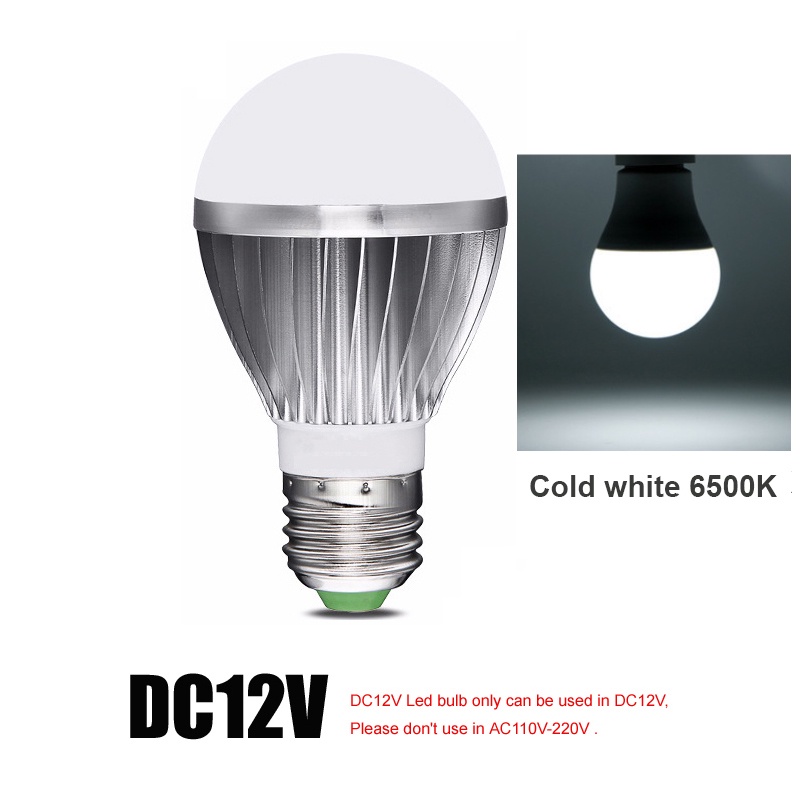 Bóng Đèn LED DC12V 15W 12W DC / AC24V 9W 6W 3W E27 Ánh Sáng Trắng Ấm Áp Đa Ứng Dụng