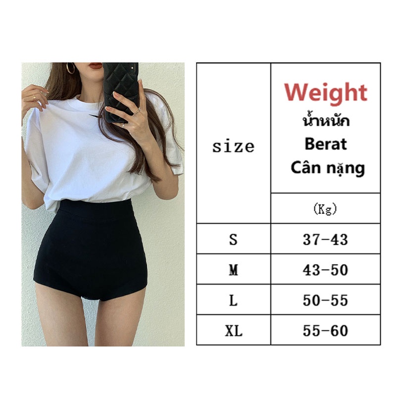 Quần short thể thao XINLANYASHE lưng cao màu đen thời trang cá tính cho nữ