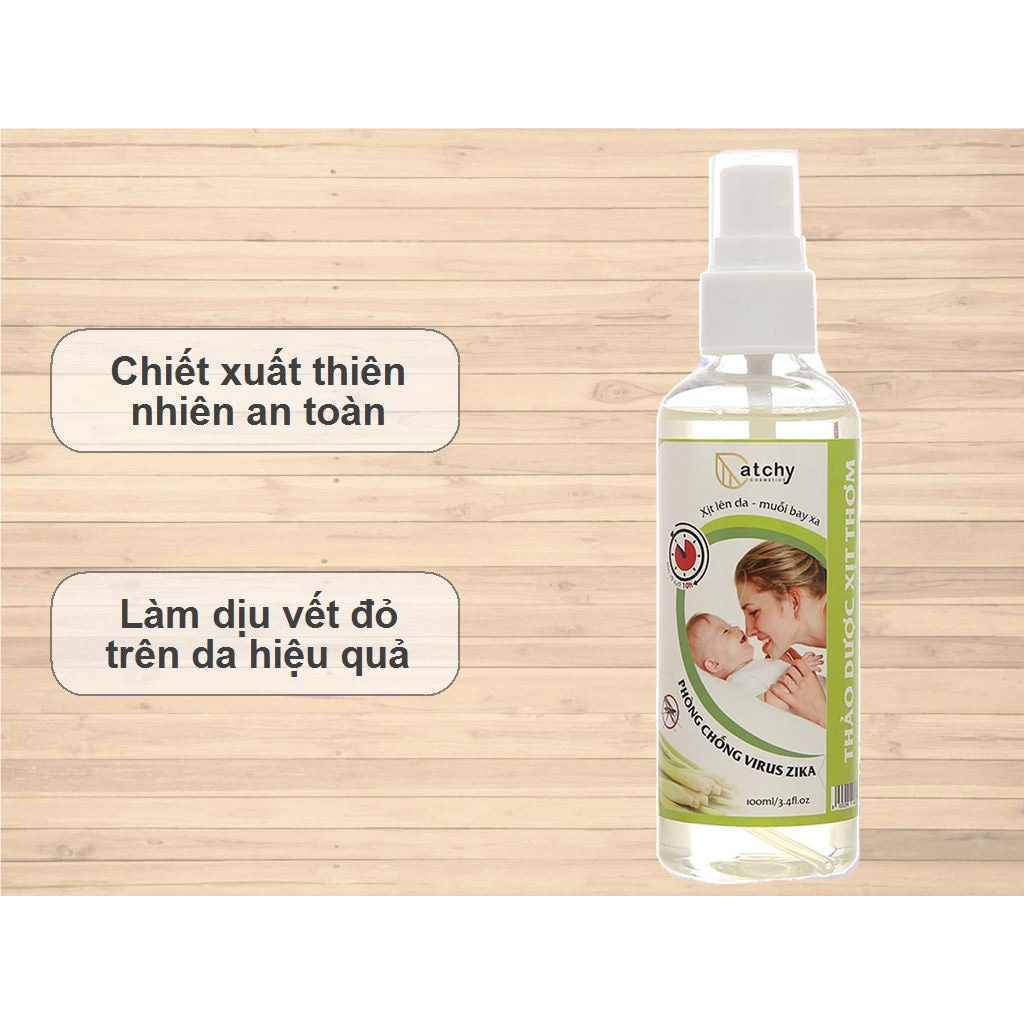 Thảo dược xịt thơm Catchy đuổi côn trùng và muỗi 100ml