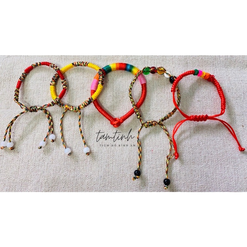 Vòng Tay Ngũ Sắc Tây Tạng Bình An May Mắn