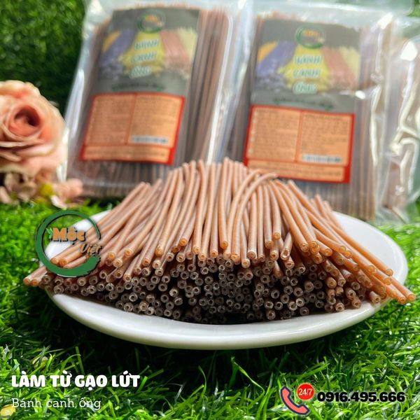Bánh canh ống gạo lứt 500g [Eatclean - thực dưỡng - chay thực dưỡng]