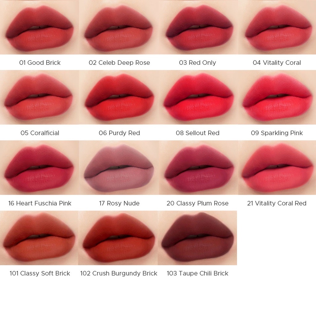 SON KEM LÌ PERIPERA INK VELMET MÀU MỚI