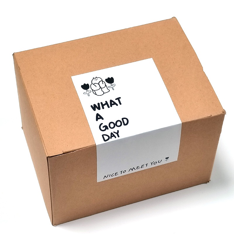 Tem cảm ơn, nhãn dán cảm ơn, tem Thank you cực xinh, tem niêm phong thiết kế vintage đáng yêu