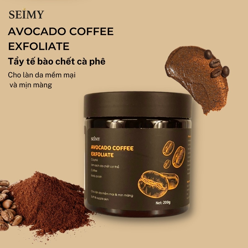 Tẩy Tế Bào Chết Cà Phê Body Seimy - Avocado Coffee Exfoliate | BigBuy360 - bigbuy360.vn