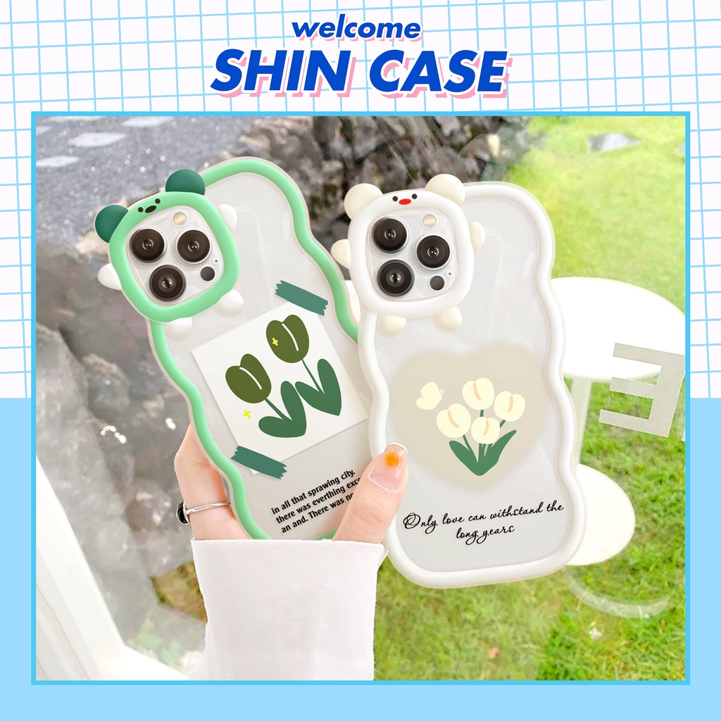 Ốp lưng iphone viền gấu sóng Only Love 6/6plus/6s/6splus/7/7plus/8/8plus/x/xs/11/12/13/14/pro/max/promax/plus/shin/case