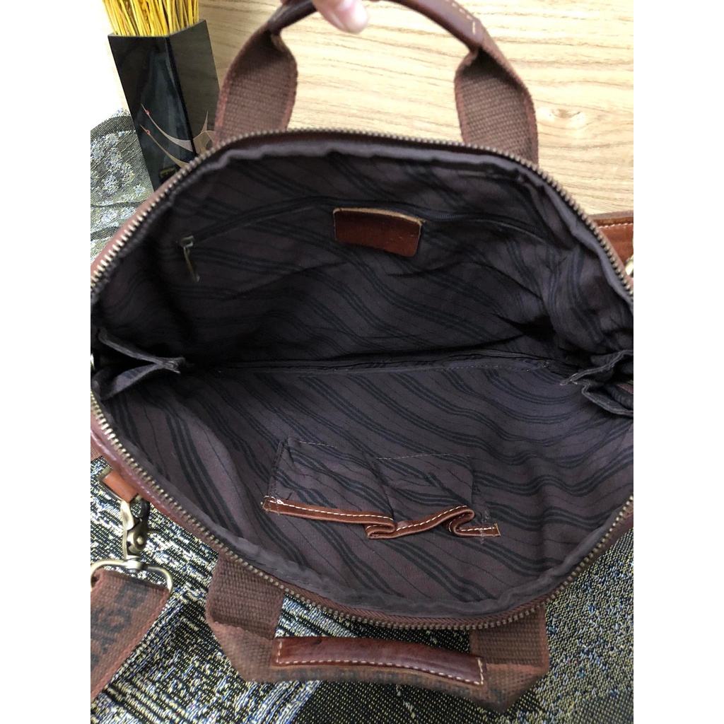 Cặp công sở nam da bò dày, đã qua sử dụng