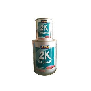 Sơn bóng apm 2k clear bộ 1,2kg dùng sơn bóng xe, đồ gỗ