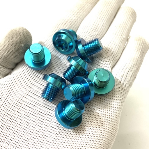 Ốc Chân Gương Titanium GR5 màu Xanh Lục Bảo Cho các dong xe wave dream