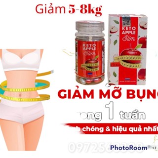 Giảm cân Dấm Táo Keto Apple Slim Thái lan giảm cân siêu tốc liệu trình 30viên