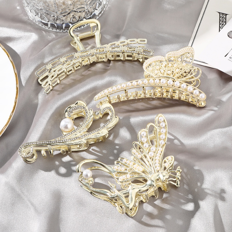 Kẹp Tóc Đính Đá Và Ngọc Trai Thời Trang Cho Nữ