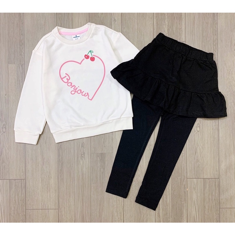 HQ- Bộ áo và quần váy nỉ size 100-150