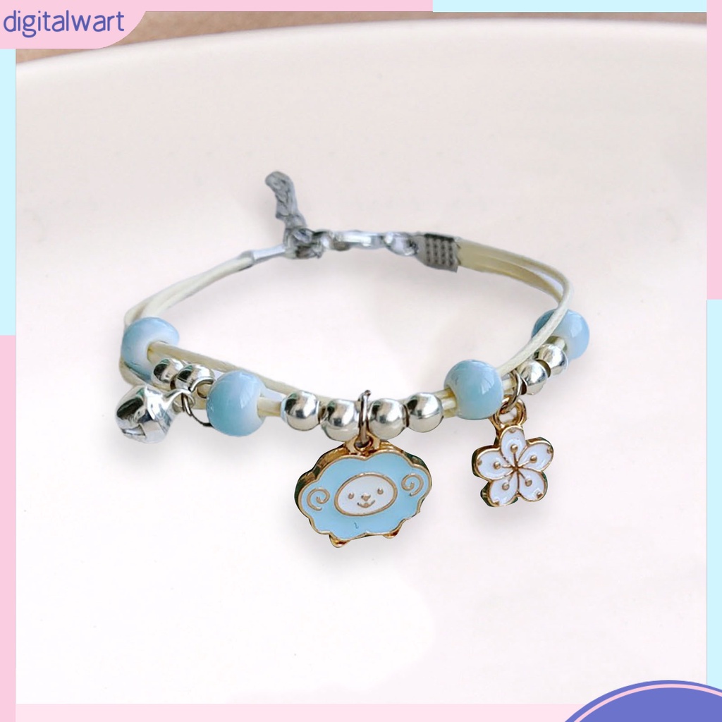 |Đào| Vòng Đeo Tay Tối Giản Bằng Hợp Kim Hình Thỏ Hoạt Hình Xinh Xắn Thời Trang Cho Bé Gái