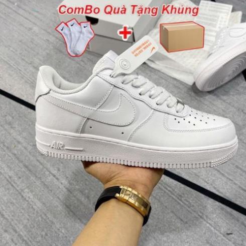 Giày _Nike Air Force 1, giày AF1 trắng đế Air bản cao cấp full box bill phụ kiện